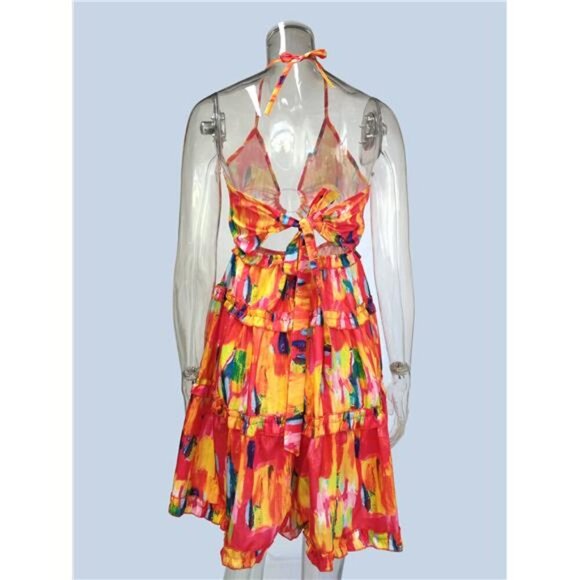 Full Size Cutout Halter Neck Cami Dress Plus Size - Picture 4 of 14